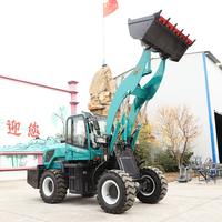 Tracteur à roues articulées miniatures Hengwang ZL936 de 2 tonnes avec chargeur frontal et pompe hydraulique Eaton