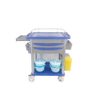 Chariot de traitement et de soins Kerry Abs avec tiroirs et bacs pour usage hospitalier - Product Image 1