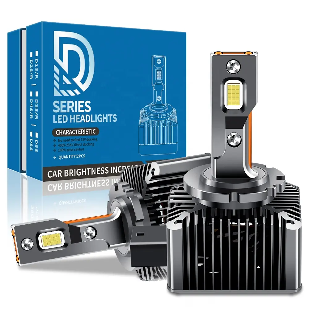 DK4 110W yüksek güç D serisi LED far lambaları, süper parlak D1S D1R D2S D2R D3S Car D4S Car D5S D8S D8R araba için ön işık