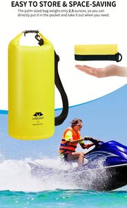 Mochila Impermeable Inflable de PVC de 30L, Personalizable al por Mayor, para Actividades como Surf, Escalada y Uso Diario - Product Image 3