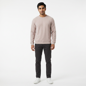 100% algodón polar Color sólido básico ropa de calle estilo clásico de invierno hombres sudadera logotipo personalizado sudaderas de alta calidad - Product Image 1