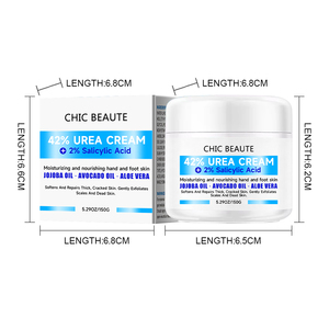 CHIC BEAUTE Crème à l'urée 42% + Acide Salicylique 2% Marque Privée, Crème Anti-Acné pour les Pieds, Répare les Talons Fissurés, les Cuticules et les Peaux Mortes - Product Image 5