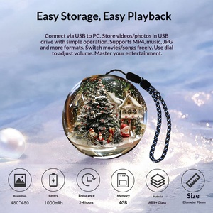 <span class=keywords><strong>Esfera</strong></span> de Cristal con Video Recargable Ecológica, Romántica, Personalizable, Creativa, Regalo de Cumpleaños - Product Image 2
