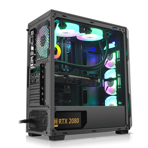 Hộp Máy Tính Để Bàn Máy Tính ATX Bộ Khung Máy Chủ Card Đồ Họa Bộ Hoàn Chỉnh Với Đèn LED Và Quạt RGB Cho Vỏ Máy Tính & Tháp - Product Image 4