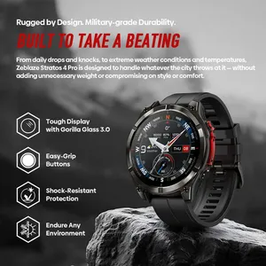 Stratos <span class=keywords><strong>4</strong></span> <span class=keywords><strong>Pro</strong></span> Smartwatch GPS con Display AMOLED da 1,43 Pollici, Torcia Bicolore, Archiviazione Musicale, 170+ Modalità di Allenamento, in Acciaio - Product Image 1