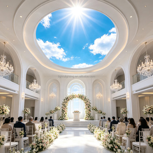 <span class=keywords><strong>Coelux</strong></span> Fenêtre de toit, Grande lucarne ronde, Faux plafond artificiel, Dôme de plafond, Panneau lumineux LED ciel bleu - Product Image 4