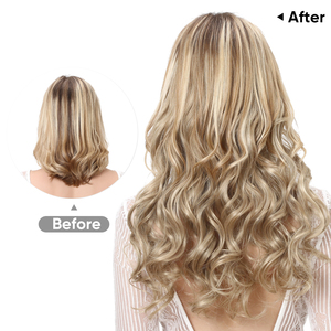 Tổng hợp phần mở rộng tóc Nhà cung cấp Sợi <span class=keywords><strong>5</strong></span> clip trong Ombre liền mạch Clip dài lượn sóng chịu nhiệt phần mở rộng tóc cho phụ nữ - Product Image 2