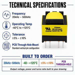 Transformador Flyback de Alta Frecuencia de Bobinado Único de Alta Calidad <span class=keywords><strong>Chipsen</strong></span>, 12V 220V 1000W, Aislamiento de Alto Voltaje para LED SMD, PC44/PC95 - Product Image 6
