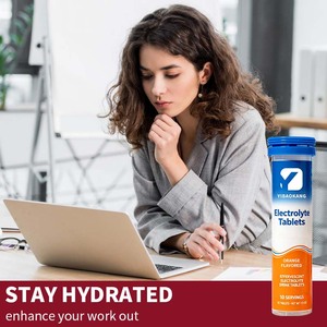 Comprimés d'électrolytes OEM, <span class=keywords><strong>chlorure</strong></span> <span class=keywords><strong>de</strong></span> sodium, sans gluten, supplément d'électrolytes, comprimés nutritionnels OEM, hydratation sportive - Product Image 2