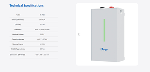 Batería Deye SE-F16 de 16 kWh, 51.2V 48V 314Ah 300Ah, Batería de Litio de Bajo Voltaje SE-F16 16kW 15kW 15kWh 16kWh, Stock en la UE - Product Image 4
