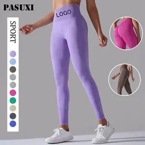 Pasuxi New Arrival tập thể dục push up phụ nữ cao eo Workout leggins 2024 thời trang giản dị phòng tập thể dục liền mạch của phụ nữ xà cạp