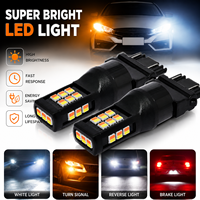 Nouvelles ampoules LED G-VIEW 3157 2026 à double couleur (blanc/ambre) pour clignotants et feux de jour (DRL) – Super lumineuses avec lentille transparente pour feux stop de voiture
