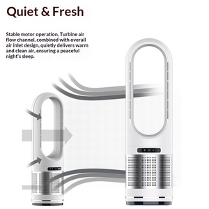 Ventilador de Pie sin Aspas con Función de Enfriamiento y Calefacción, Purificación de Aire, Control Remoto, Oscilación y Temporizador para Uso Doméstico - Product Image 4