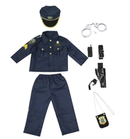 Costume de Carrière pour Enfants : Tenue Professionnelle de Bureau, Uniforme Senior Bleu avec Accessoires pour Garçons et Filles