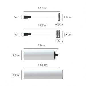 Mousseur à lait électrique automatique portatif rechargeable blanc, personnalisé en usine, pratique pour le café - Product Image 6