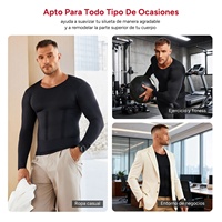 Chemises de compression de haute qualité pour hommes, hauts sculptants à manches longues, sous-vêtements amincissants pour le contrôle du ventre