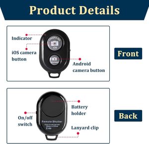 Hot Sale Wireless BT Self-timer Support Remote Camera Remote <b>Control</b> Mobile <b>Phone</b> Camera Shutter - Product Image 3