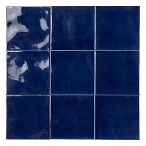 Piastrella Pilgrim Blu 12,5 X 12,5 Cm, Spessore 8 Mm, Finitura Lucida, Bordi Irregolari - Product Image 2