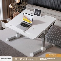 Support multifonctionnel pliable pour ordinateur portable Angle réglable Bureau d'étude Surface en cuir Support de livre fabriqué en plastique
