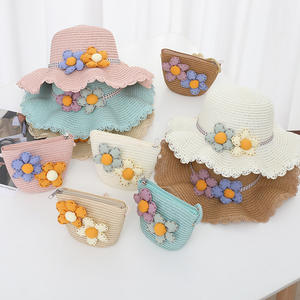 Vente <span class=keywords><strong>en</strong></span> gros de sombreros Luffy Polynésie à la mode pour enfants de haute qualité, chapeau de plage <span class=keywords><strong>en</strong></span> paille sans couronne pour enfants - Product Image 1