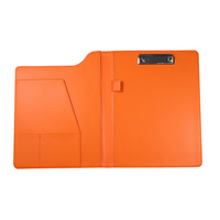 Organizador de carpeta de archivos para negocios, hoja de negocios, portafolio de PU con calculadora, logotipo personalizado, para oficina
