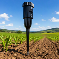 Outils d'agriculture intelligente, instrument de laboratoire portable 6-en-1 pour l'analyse agricole, mesure numérique du NPK, du pH, de l'EC, de la température et de l'humidité du sol