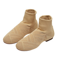 Chaussures de danse jazz montantes pour femme adulte, à semelle souple et tige extensible, pour la pratique et les compétitions en Chine
