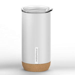 café de voyage isolées en acier inoxydable de 16oz, réutilisables et respectueuses de l'environnement, avec fond en liège - Product Image 2