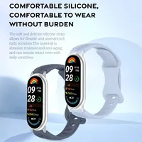 Bracelet de remplacement en silicone souple et respirant à motif pissenlit pour montre connectée Mi Band 8/9/10