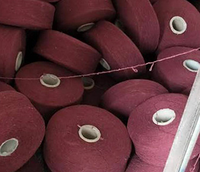 Fil mélangé recyclé coton/polyester à technologie Open End, prix usine, pour applications de tricot, de tissage et de couture