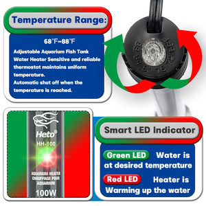 <span class=keywords><strong>Calentador</strong></span> de <span class=keywords><strong>Acuario</strong></span> de Temperatura Ajustable Heto, Precio de Fábrica, <span class=keywords><strong>Calentador</strong></span> Sumergible para Peceras de <span class=keywords><strong>100W</strong></span> con Ventosas - Product Image 4