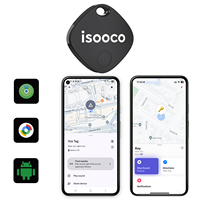 Traceur GPS intelligent ISOOCO pour animaux de compagnie et véhicules avec connectivité 4G/5G, longue autonomie de la batterie, en plastique, compatible iOS