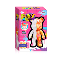 Kit de peinture fluide acrylique personnalisé pour enfants, fournitures d'art DIY, peinture acrylique pour ours violent