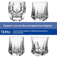 Verre à whisky de luxe haut de gamme pour bar à domicile, verre à liqueur gravé sans poignée ni couvercle, pour boire directement, design moderne