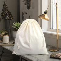 Offre Spéciale grand sac à poussière en coton lin motif personnalisé sac à dos réutilisable pochette en mousseline pour l'emballage chaussures de stockage vêtements