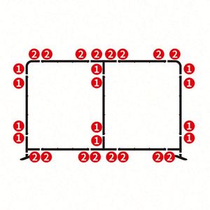 8Ft*8Ft Retro Style Portable Trade Show Tension Fabric Step Repeat Display <b>Backdrop</b> <b>Stand</b> Gravure Promotional Party Supplies - Product Image 2