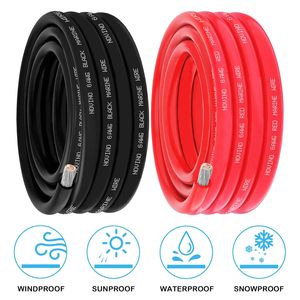 Cable Eléctrico de Cobre Estañado Rojo y Negro de 20 Pies, Calibre 6, Grado Marino, para Barco, Panel Solar, Automóvil, Remolque, 6 AWG - Product Image 3