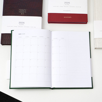 Agenda Semanal y Mensual A5 de Tapa Dura con Diseño Personalizado, Impresión de Logotipo, para Objetivos Semanales, Tareas Diarias y Programación de Reuniones