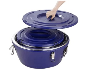 Élégant ensemble de 3 chauffe-plats isothermes géants en acier inoxydable de 15L, 26L et 36L – Garde au chaud et au froid pour la maison, la <span class=keywords><strong>cuisine</strong></span> ou comme <span class=keywords><strong>cadeau</strong></span> - Product Image 6