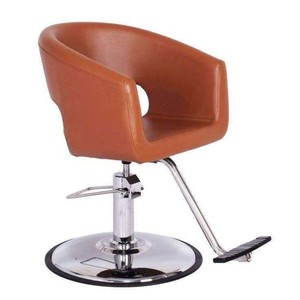 Matériel de coiffure, chaise de salon en cuir marron, mobilier de coiffure, chaises de barbier pour <span class=keywords><strong>coiffeur</strong></span>, beauté - Product Image 5