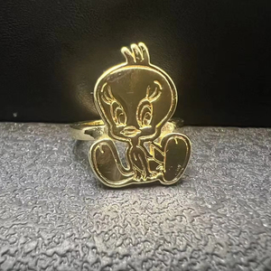 <strong>Kids</strong> Cute Cartoon <strong>Ring</strong> Custom Engraved Name Cartoon Character Dainty <strong>Rings</strong> Women Jewelry Gift Stainless Steel Gold <strong>Ring</strong> for Men - Product Image 1