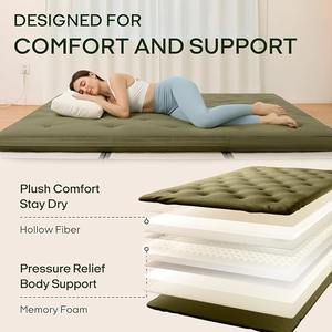 مرتبة تاتامي عصرية ناعمة ومريحة قابلة للتخصيص بالجملة لعام 2025، بنقوش منقطة، طبقة علوية من القطن والبوليستر لغرفة النوم - Product Image 2