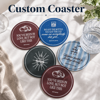 Sous-verres en papier personnalisés Sous-verres imprimés avec logo personnalisé pour restaurants, cafés, bars, hôtels, mariages et événements
