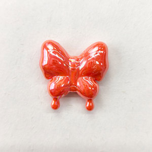 Breloques en acrylique plaqué AB, papillons colorés de dessin animé, accessoires de bijoux faits à la main, perles pour chaîne de téléphone et porte-clés - Product Image 3