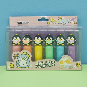 2025 venta al por mayor <span class=keywords><strong>de</strong></span> alta calidad Mini resaltador pluma papelería <span class=keywords><strong>unicornio</strong></span> fluorescente rotulador 6 colores marca pluma lindo resaltador - Product Image 4