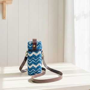 Hand Block Printed Cotton <b>Rug</b> Fabric Phone Case Cover <b>Boho</b> Handmade Textile Accessory - Product Image 3