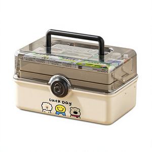 <b>Food</b> <b>Container</b> With Handle Airtight Stacking <b>Plastic</b> Box Korean Style Multifunctional Rectangular Design - Product Image 3