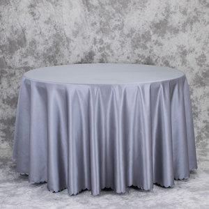 Vendita calda brillante nero moderno poliestere raso usa e getta damascato tovaglia modello quadrato per matrimoni a casa e banchetti - Product Image 3