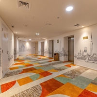 Axminster Teppichrolle 3,66m Breite Hochbelastbarer Bodenbelag für Hotel-Flure Aufzug-Lobby Korridor Läufer