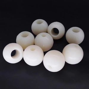 Bolas de goma de silicona huecas de alta elasticidad de grado Industrial con orificio pasante personalizado con servicio de corte reutilizable y no tóxico - Product Image 4